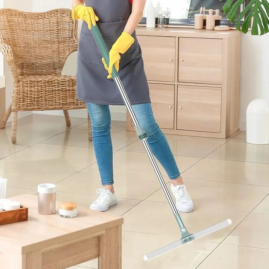 Silicone Head Heavy Duty Water Cleaner Mop with Long Telescopic Handle - Image 9