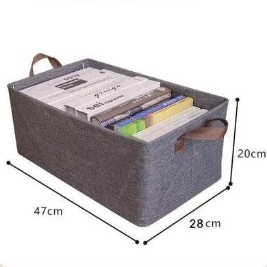 Large Storage Baskets for Shelves, Metal Frame Cloth Wardrobe Storage Organizer - Image 6
