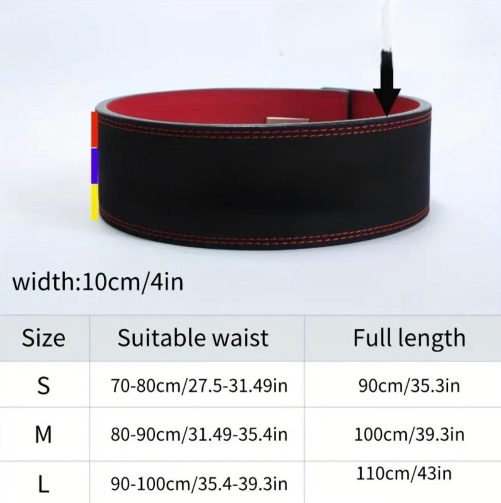 Power Lifting / Weight Lifting Lever Belt, 10 mm Thickness For Men & Women - Image 8