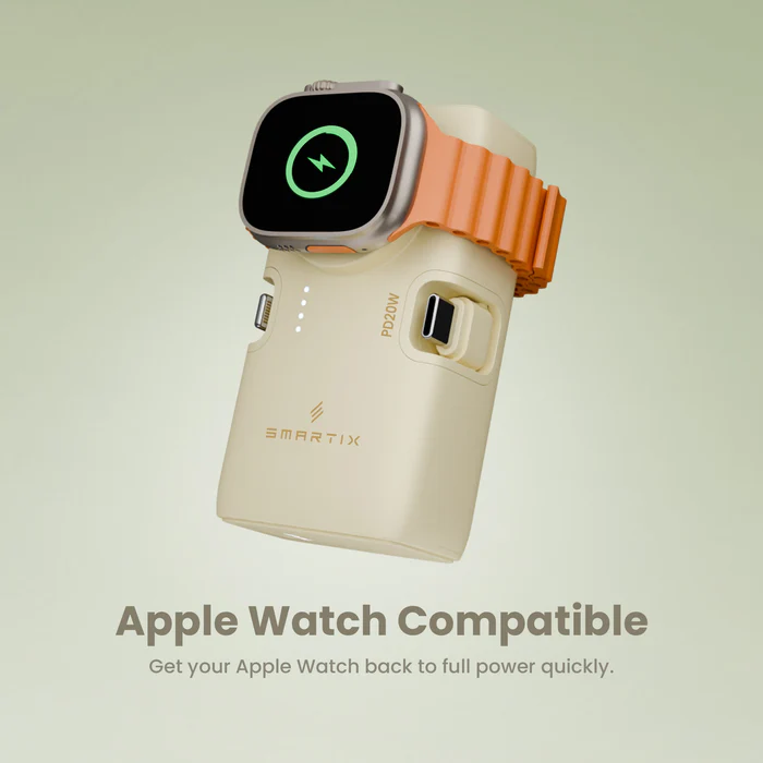 SMARTIX PREMIUM POWER BANK 5000MAH WITH APPLE WATCH CHARGER