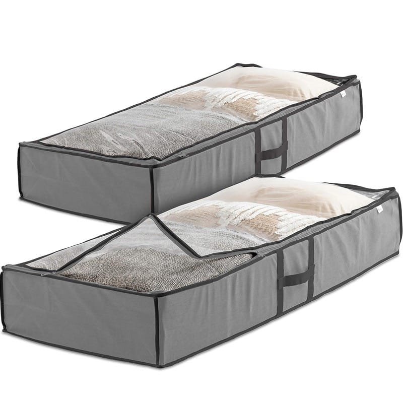 Underbed Storage Organizer Bags For Blankets, Comforter, Clothing, Shoes - Image 3