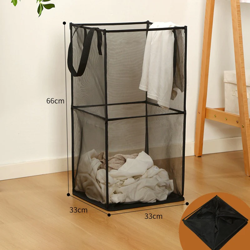 Foldable Square Laundry Basket, Clothes Lightweight Laundry Hamper - Image 2