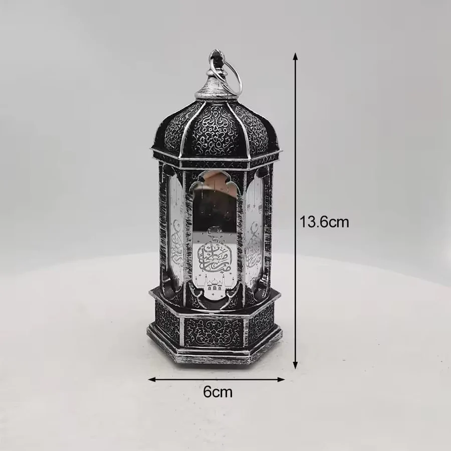 Ramadan Eid Lantern Decor Lights, Retro Hanging LED Wind Lights - Image 5